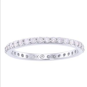 10K White Gold .25 TCW Diamond Eternity Band/Ring